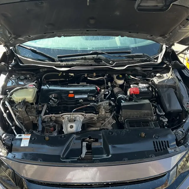 After: Clean Honda engine bay