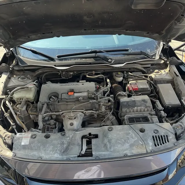 Before: Dirty Honda engine bay